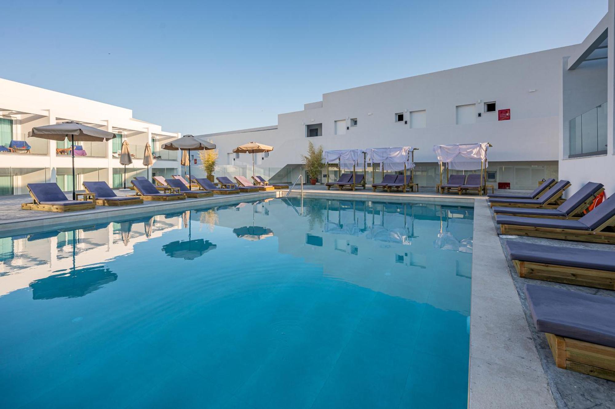 Mirage Bleu Hotel Tragaki Bagian luar foto