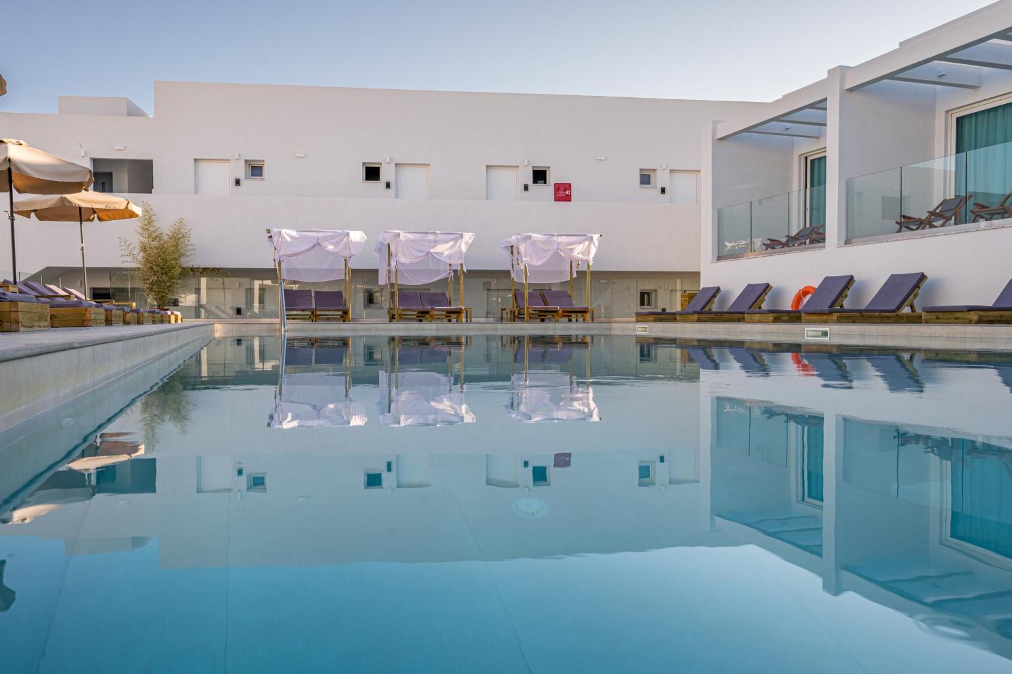 Mirage Bleu Hotel Tragaki Bagian luar foto
