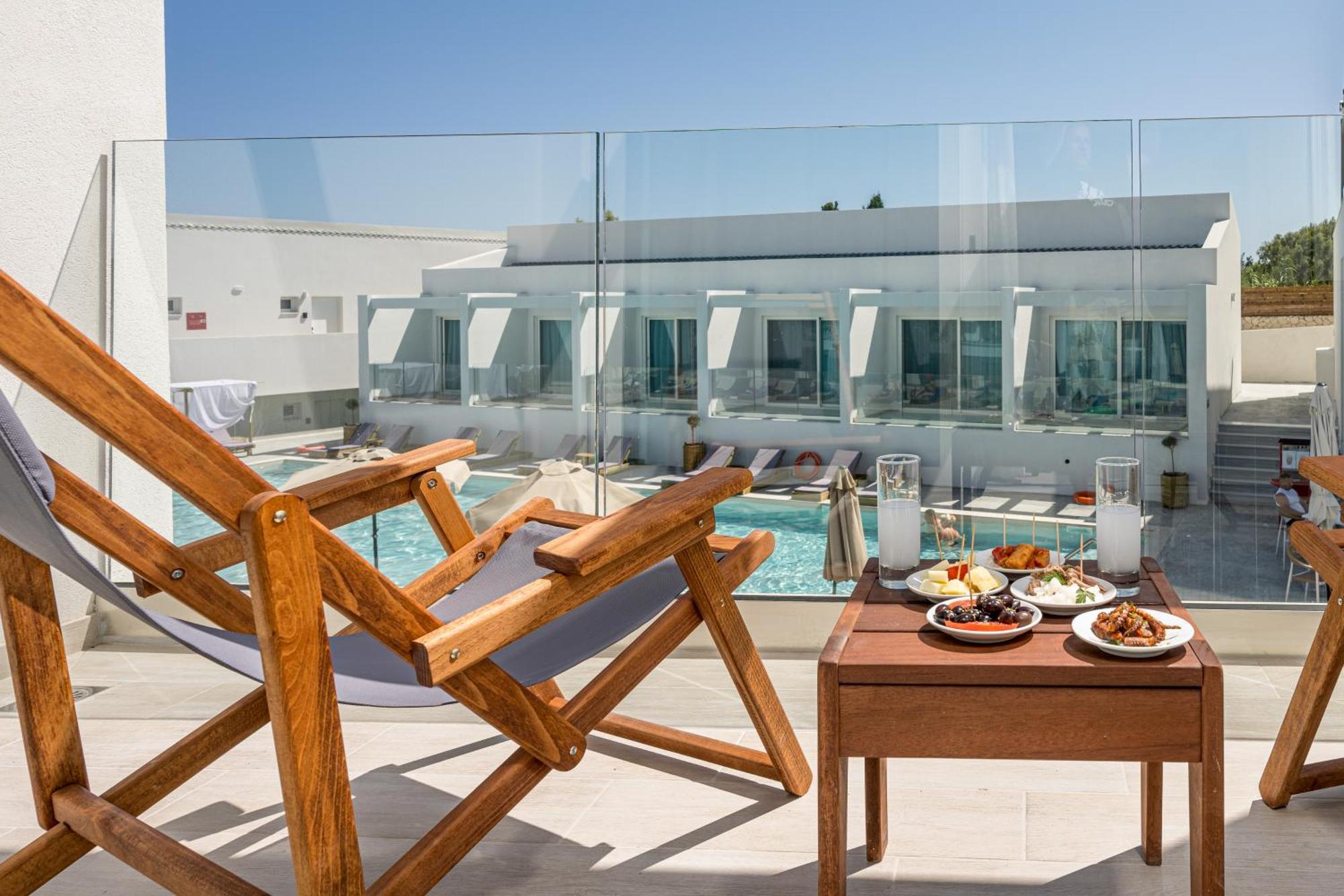 Mirage Bleu Hotel Tragaki Bagian luar foto